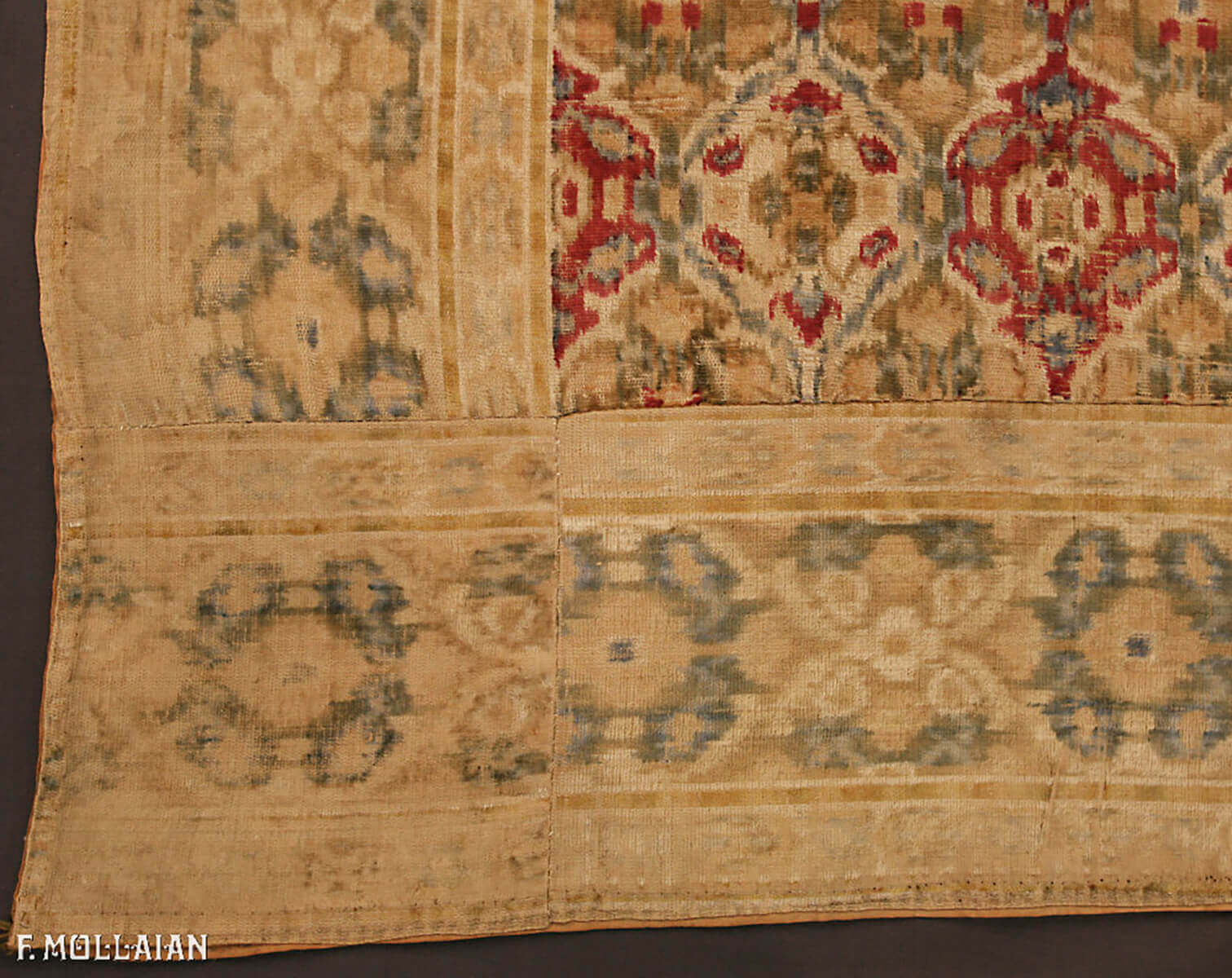 Textil Persischer Antiker Yazd (Velvet) n°:20316254